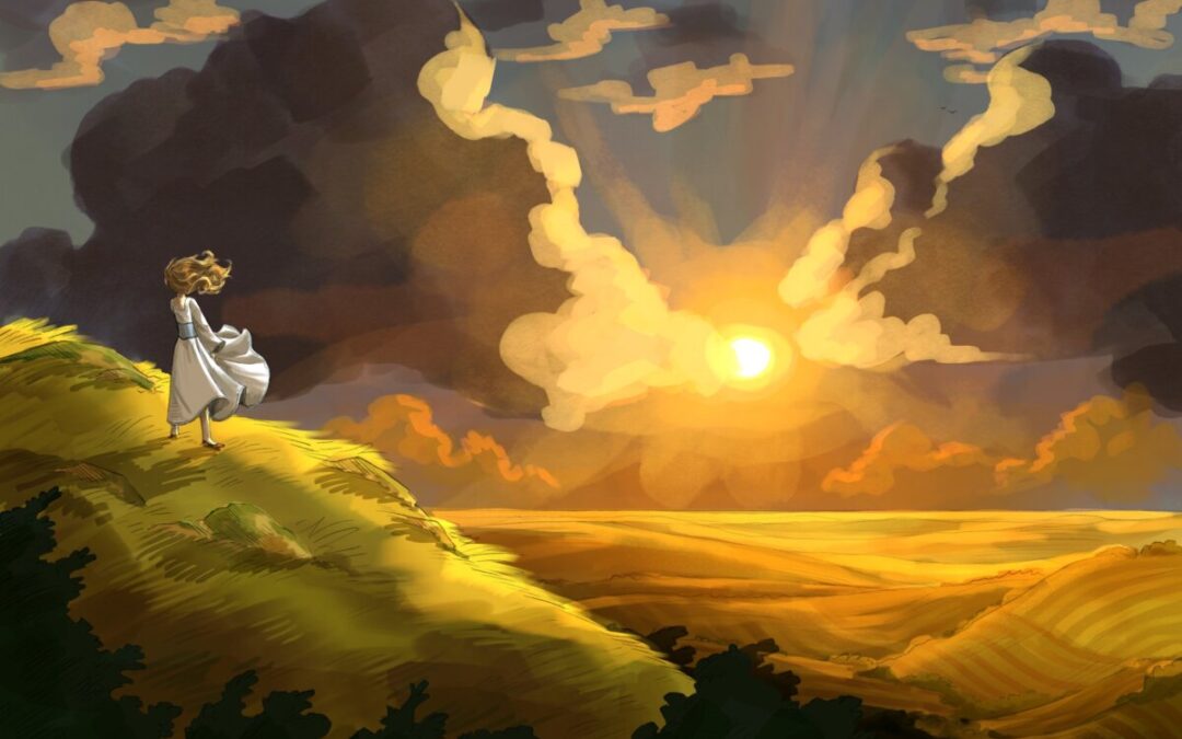 Sunset on the plains